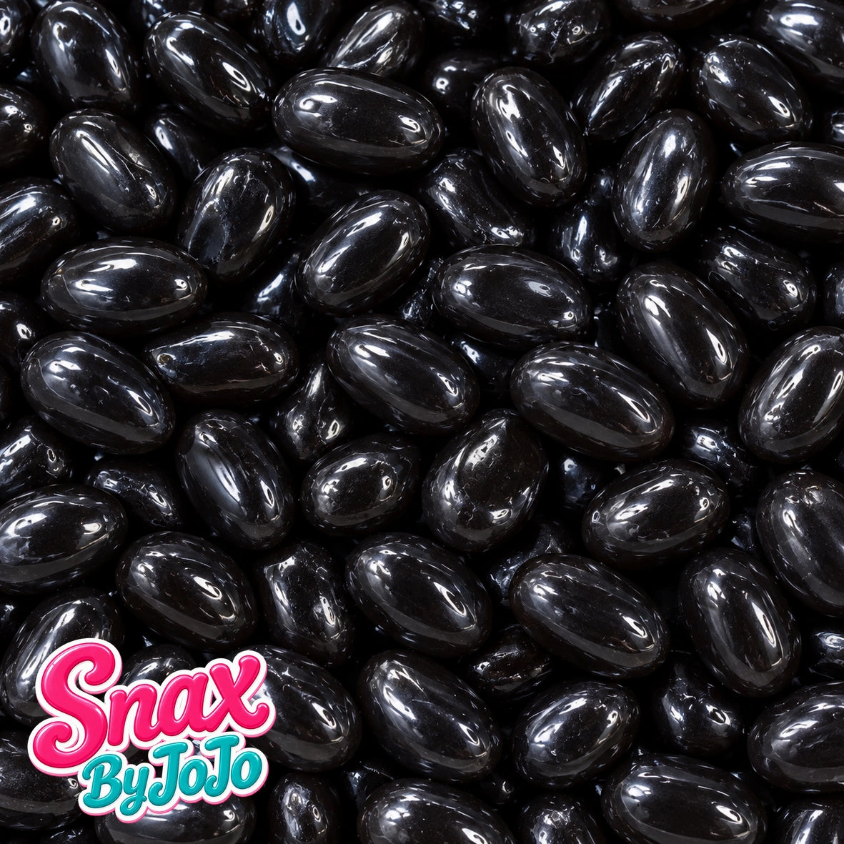 Lollie Image Black Licorice Mini Jelly Beans