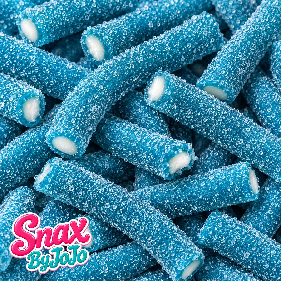 Lollie Image Blueberry Sour Filled Tubes