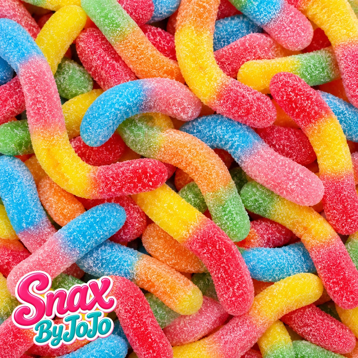 Lollie Image Sour Gummi Worms